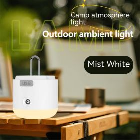 Outdoor Lighting Charging Multifunctional Camping Lantern (Option: Misty White-USB)